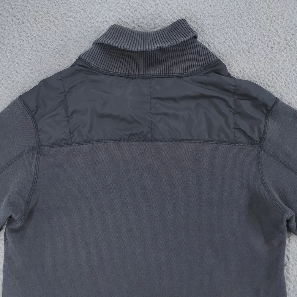 Nike Air Jordan Sweater Mens Large Gray Cotton Thick Heavy Jumpman Collar Warm